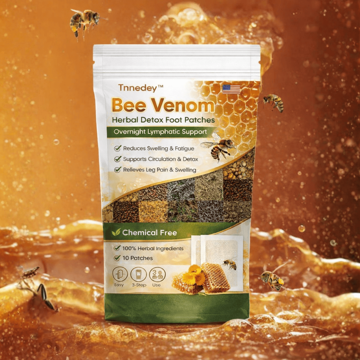 MD Bee Venom Detox & Slim Foot Patches 🐝🌿👣
